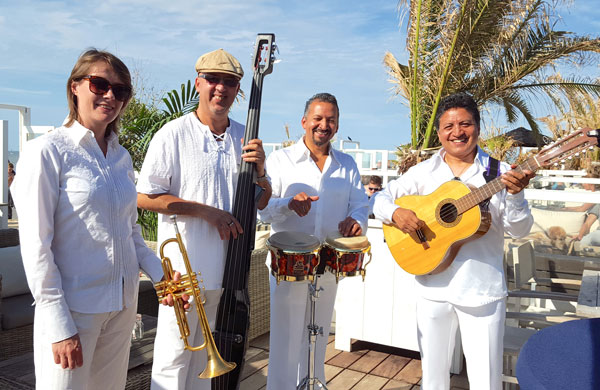 Sabor Latino Cuarteto:: Latin band boeken | SABOR LATINO kwartet voor uw bruiloft, bedrijfsfeest, latin live muziek / Salsa band/ Mariachi inhuren